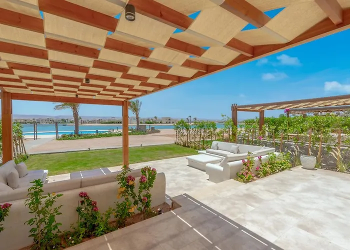 Calm 3br House In Shedwan Gouna Bbq, Pool & Lagoon Nyaraló *