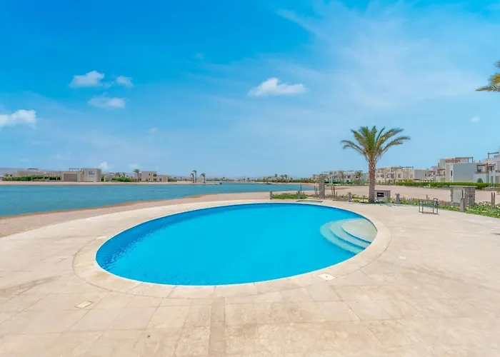 Calm 3br House In Shedwan Gouna Bbq, Pool & Lagoon Nyaraló *
